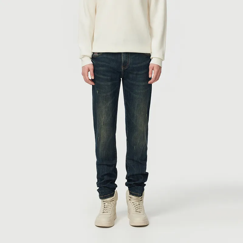 C'N'C Rhythm Party Series Jeans Men's Denim Blue-2