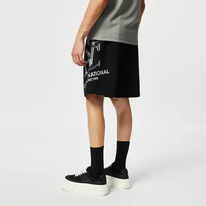 C'N'C Rhythm Party Series Casual Shorts Men's Black-5
