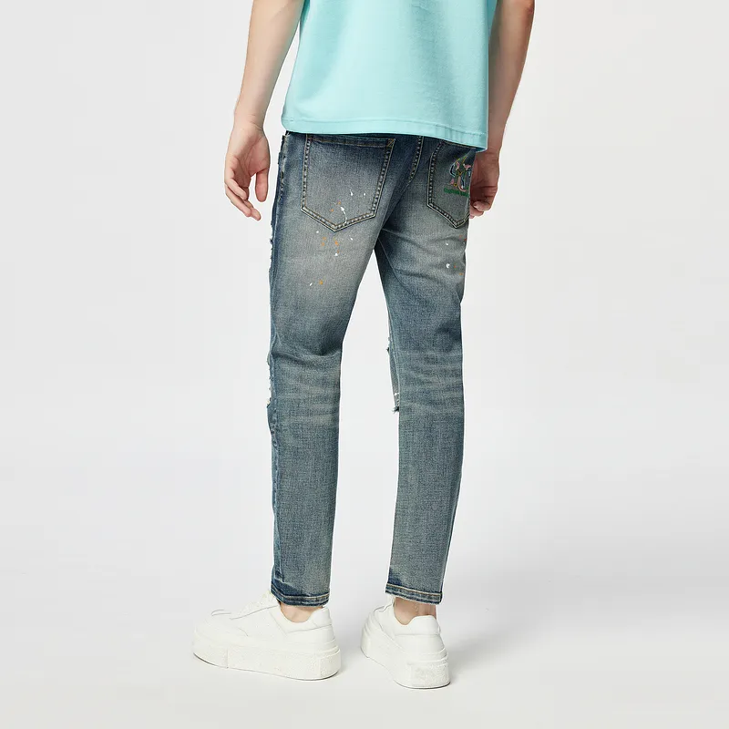 C'N'C Trend Series Jeans Men's Denim Blue-5