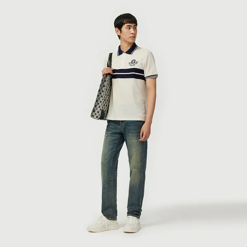 C'N'C Smudge & Distortion Series Jeans Men's Denim Blue-7