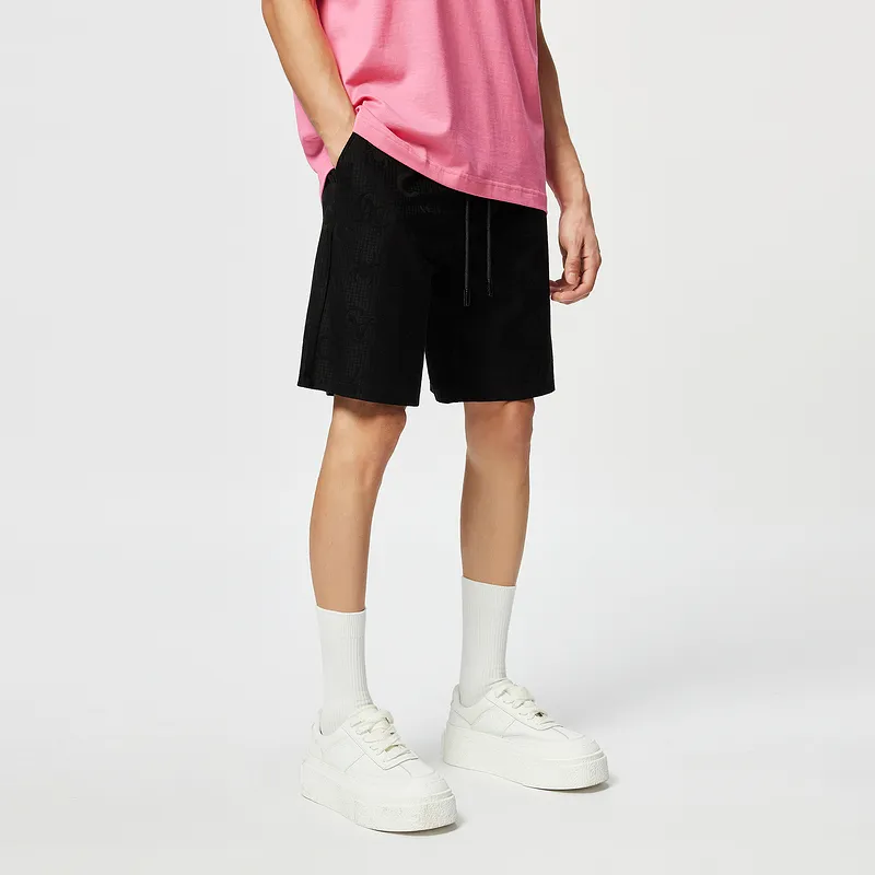 C'N'C Rhythm Party Series Casual Shorts Men's Black-4