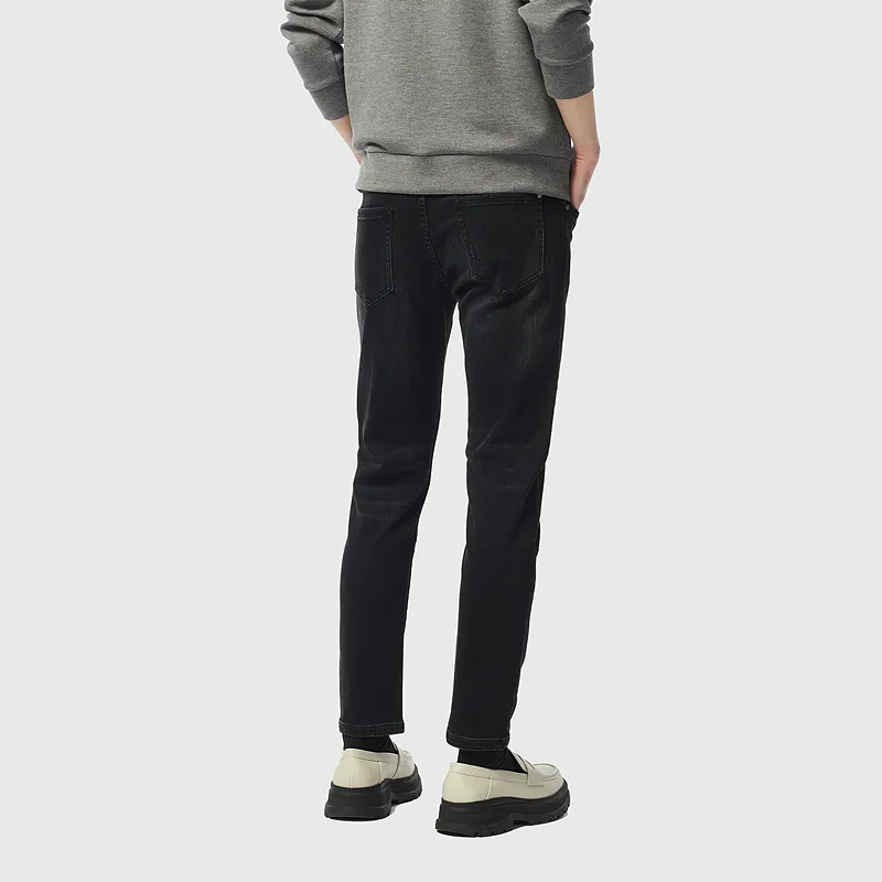 C'N'C New Order & Classics Series Washable Jeans Men's Black Gray-4