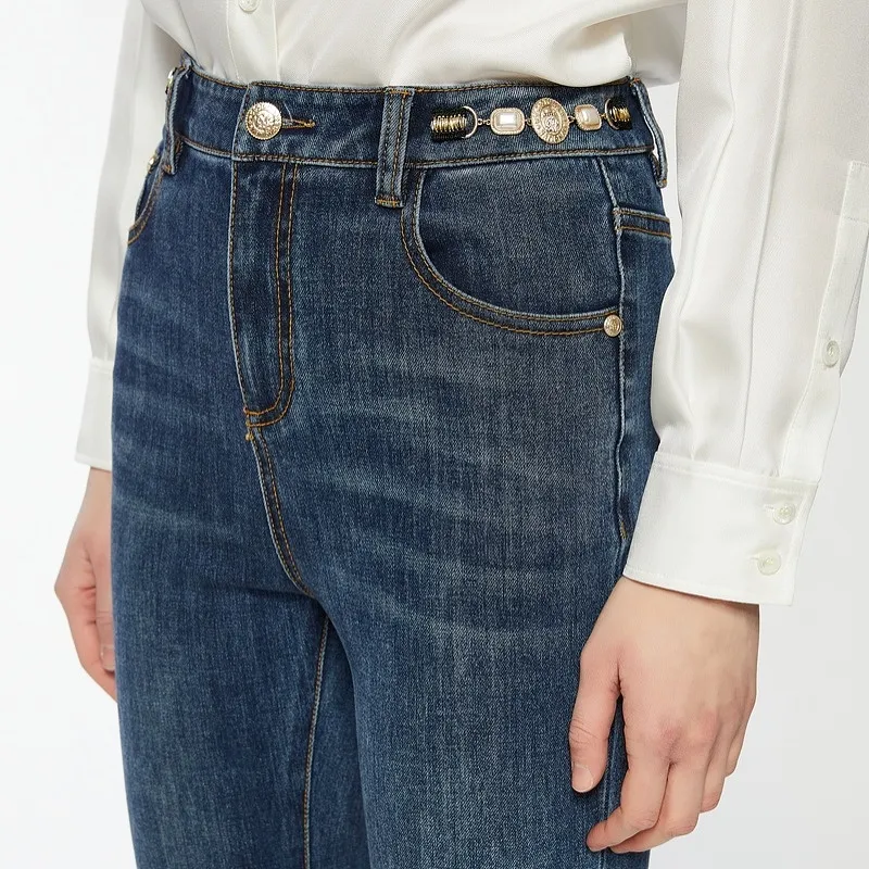 C'N'C Fall And Winter Washable Jeans Women's-6
