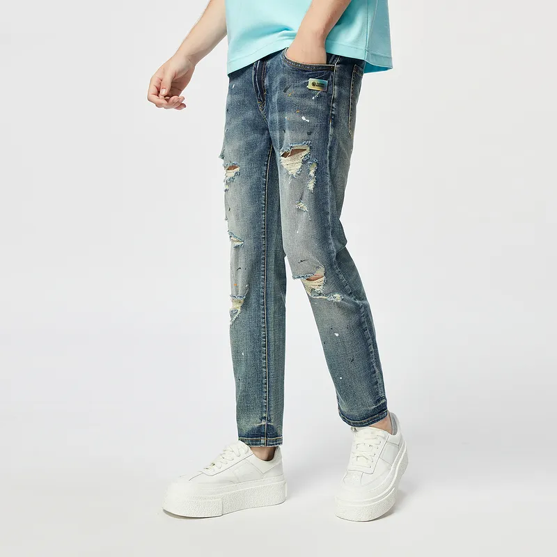 C'N'C Trend Series Jeans Men's Denim Blue-4