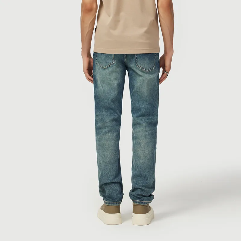 C'N'C Rhythm Party Series Jeans Men's Denim Blue-5