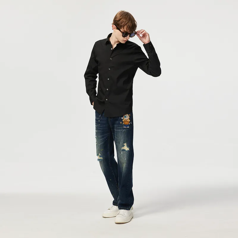 C'N'C Trend Series Fall And Winter Jeans Men's-7
