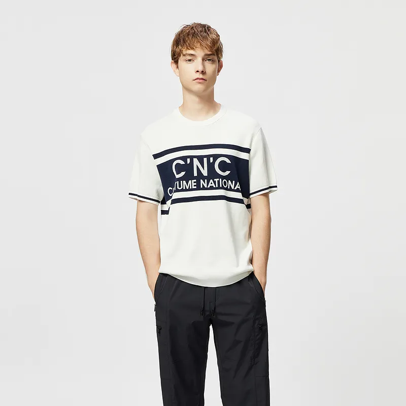 C'N'C Rhythm Party Series T Shirts Men White-4