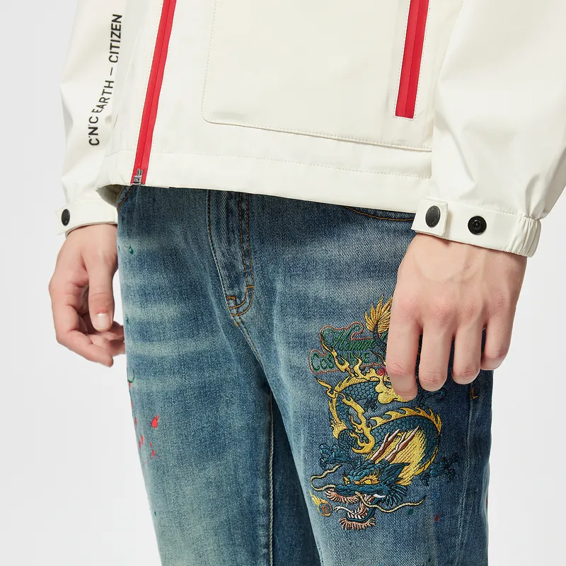 C'N'C Trend Series Jeans Men's Denim Blue-4