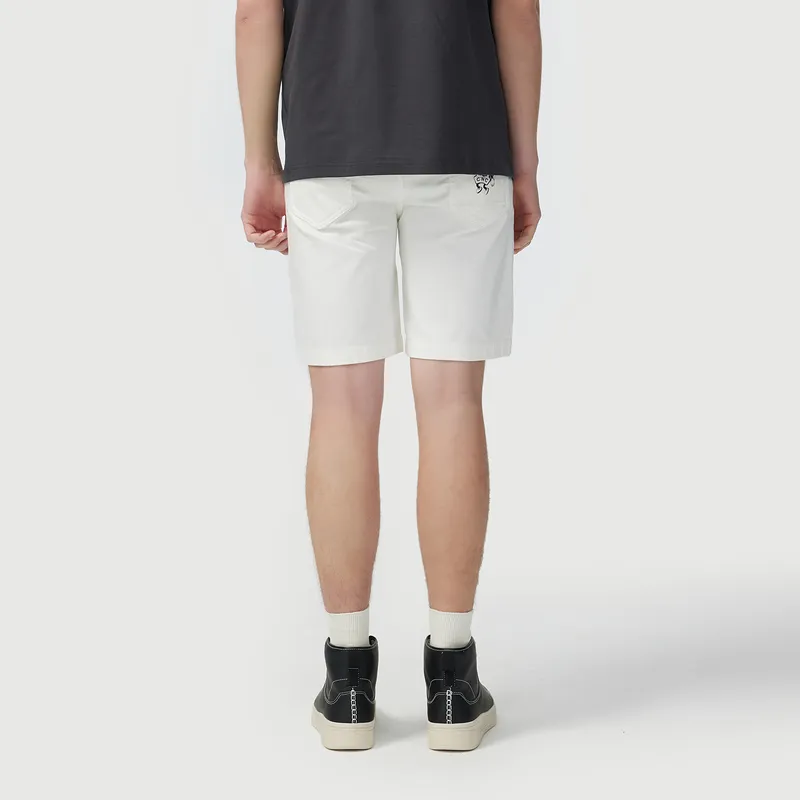 C'N'C Trend Series Denim Shorts Men's White-5