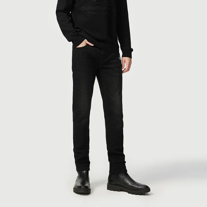 C'N'C Rhythm Party Series Fall And Winter Washable Jeans Men-4