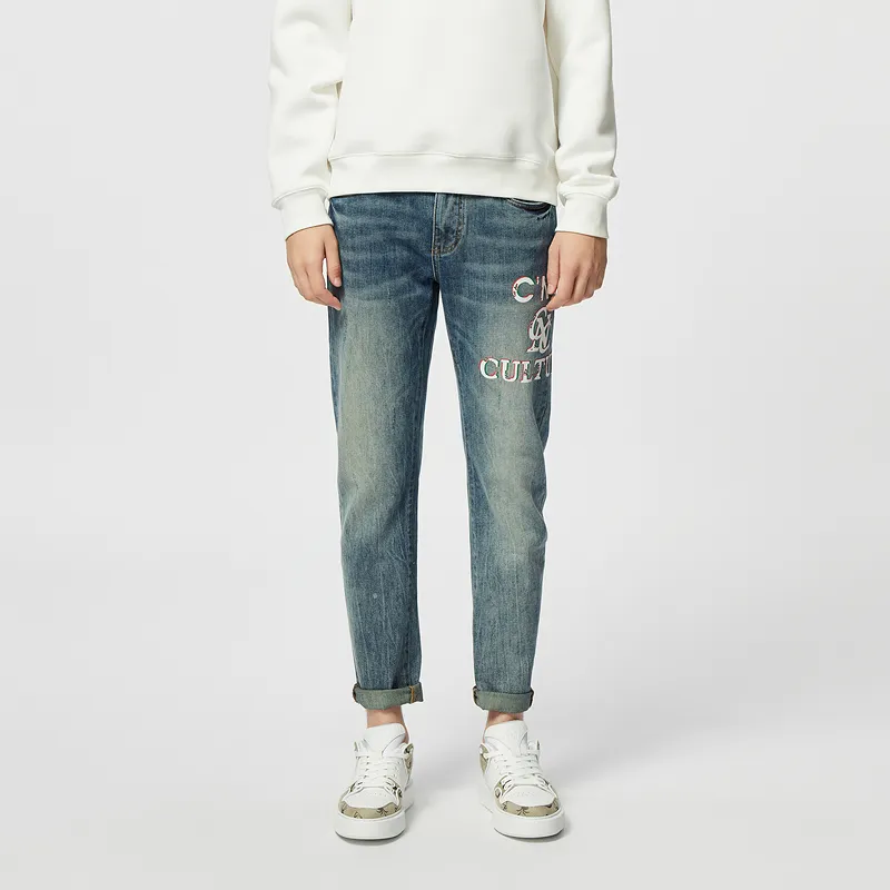 C'N'C Rhythm Party Series Jeans Men's Blue-4