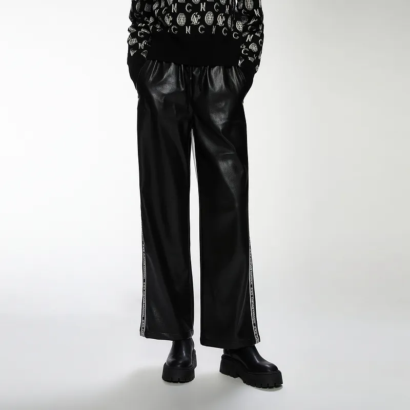 C'N'C Fall And Winter Leather Pants Women's-2