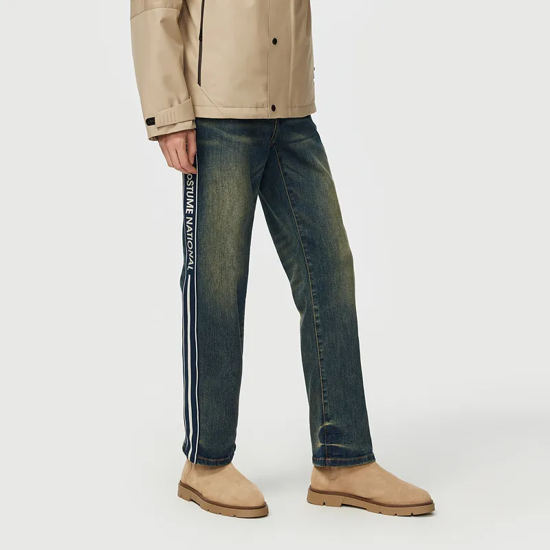C'N'C Rhythm Party Series Jeans Men's Denim Blue-4