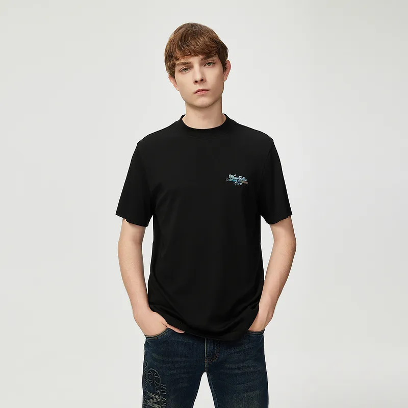 C'N'C Rhythm Party Series Fall And Winter Short Sleeved T Shirts Men's-2