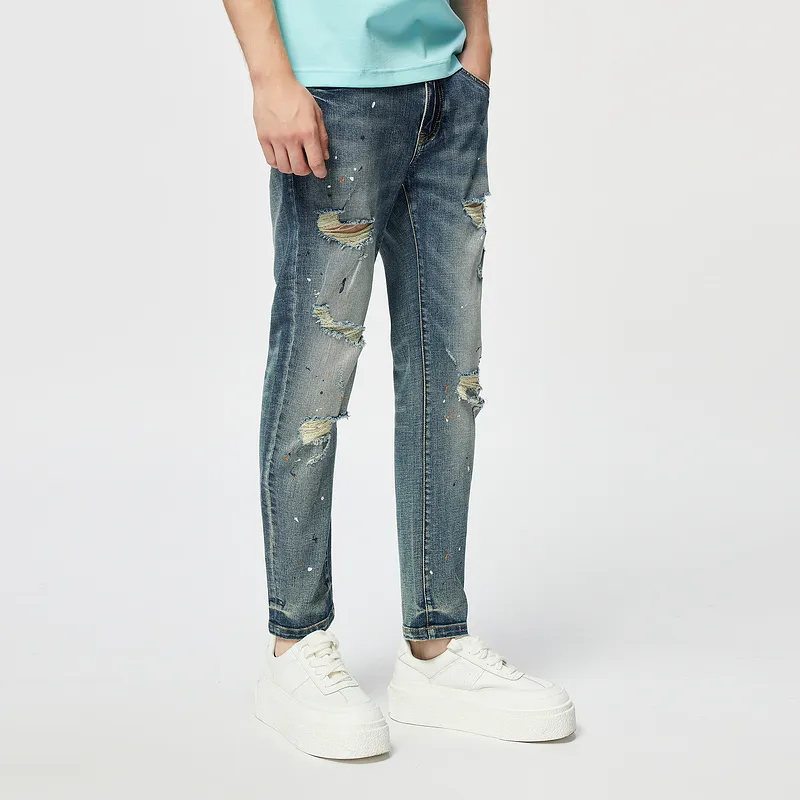 C'N'C Trend Series Jeans Men's Denim Blue-3