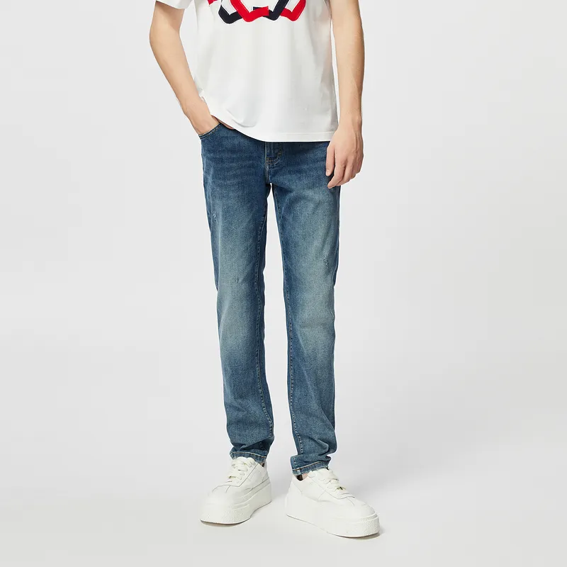 C'N'C Rhythm Party Series New Order & Classic Series Spring And Summer Jeans Men's Denim Blue-2