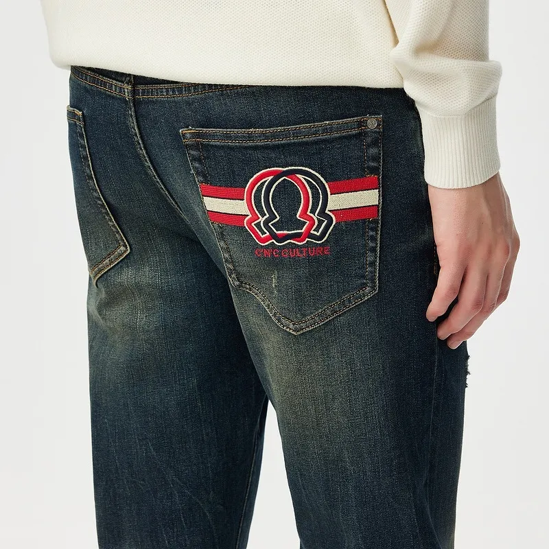 C'N'C Rhythm Party Series Jeans Men's Denim Blue-6