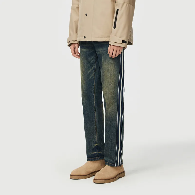 C'N'C Rhythm Party Series Jeans Men's Denim Blue-3