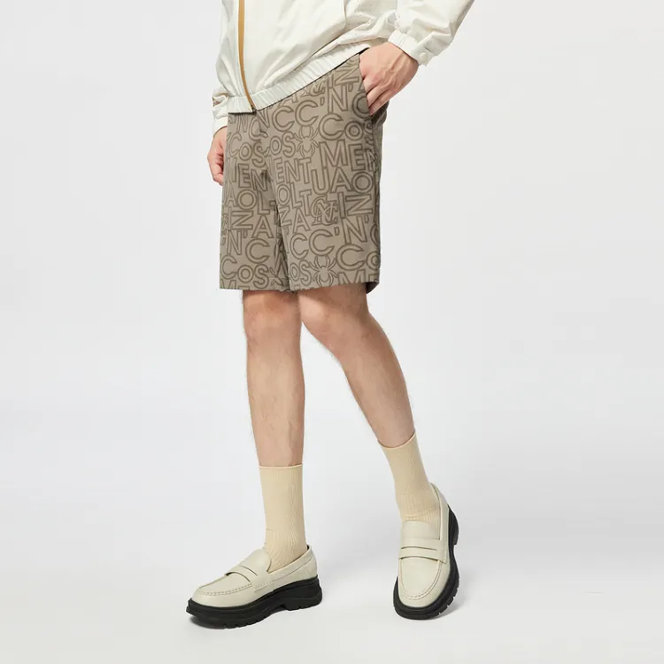 pleated chino Acid shorts