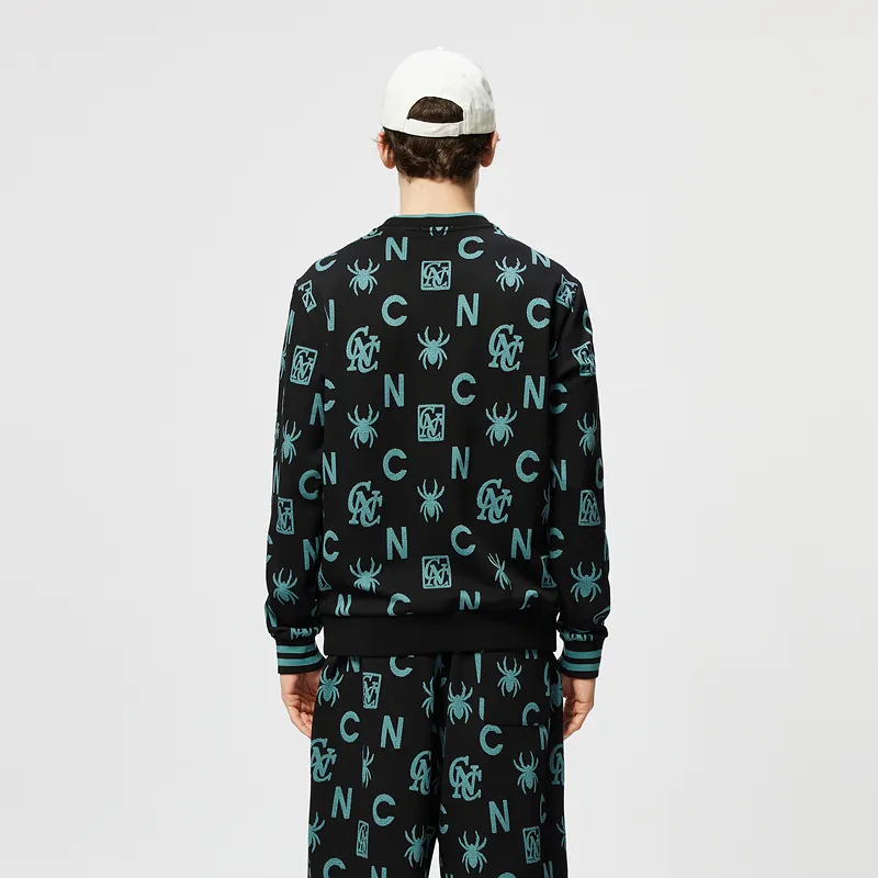 C'N'C Trend Series Sweatshirt Unisex Black Floral-2
