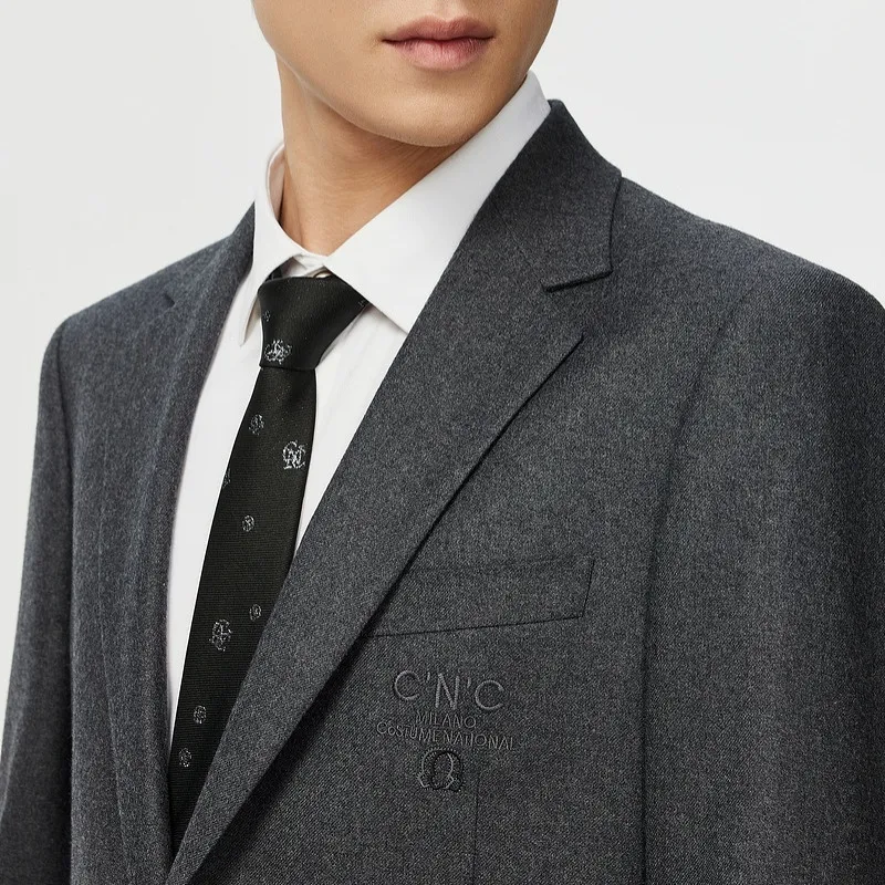 C'N'C Fall And Winter Business Suit Men's Dark Gray-6