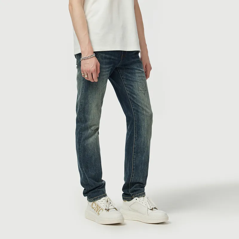 C'N'C New Order & Classics Series Jeans Men's Denim Blue-4