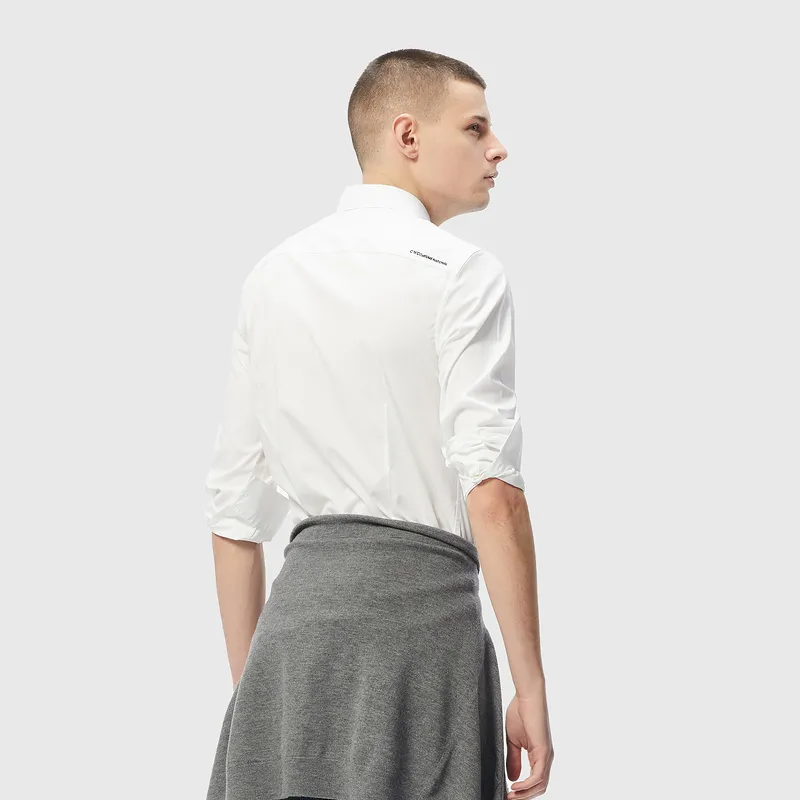 C'N'C New Order & Classics Series Fall Winter Long Sleeved Shirt Men's White-5