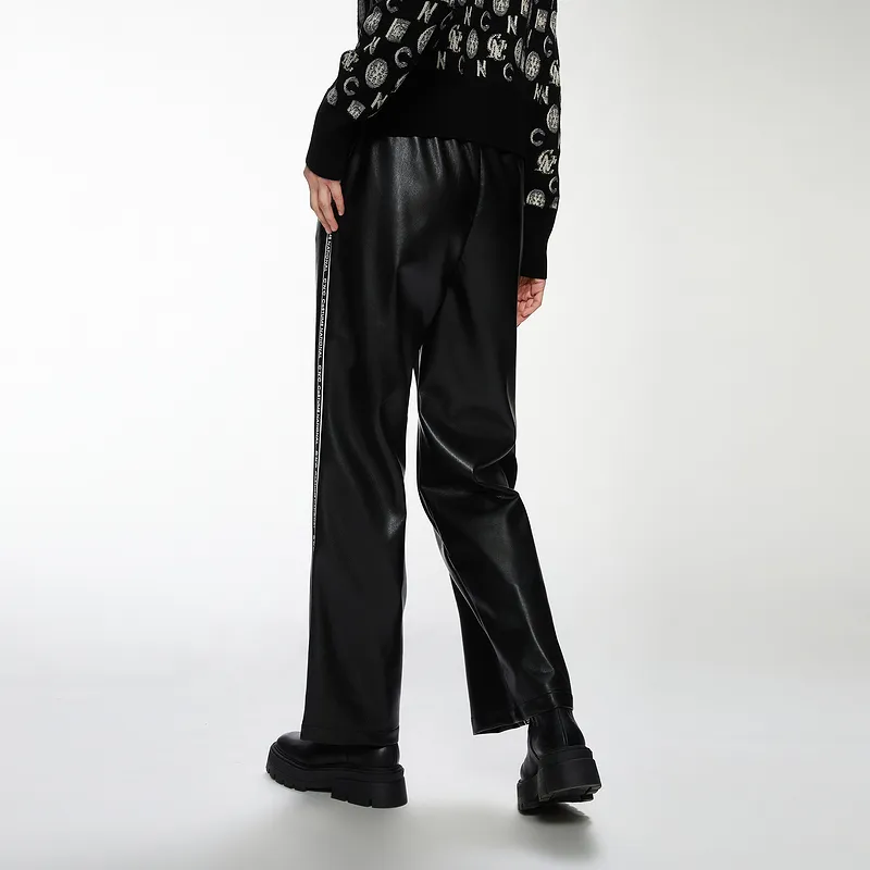 C'N'C Fall And Winter Leather Pants Women's-3