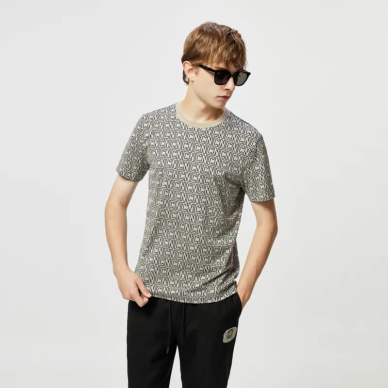 C'N'C New Order & Classics Series T Shirt Men's Brown With Print-3