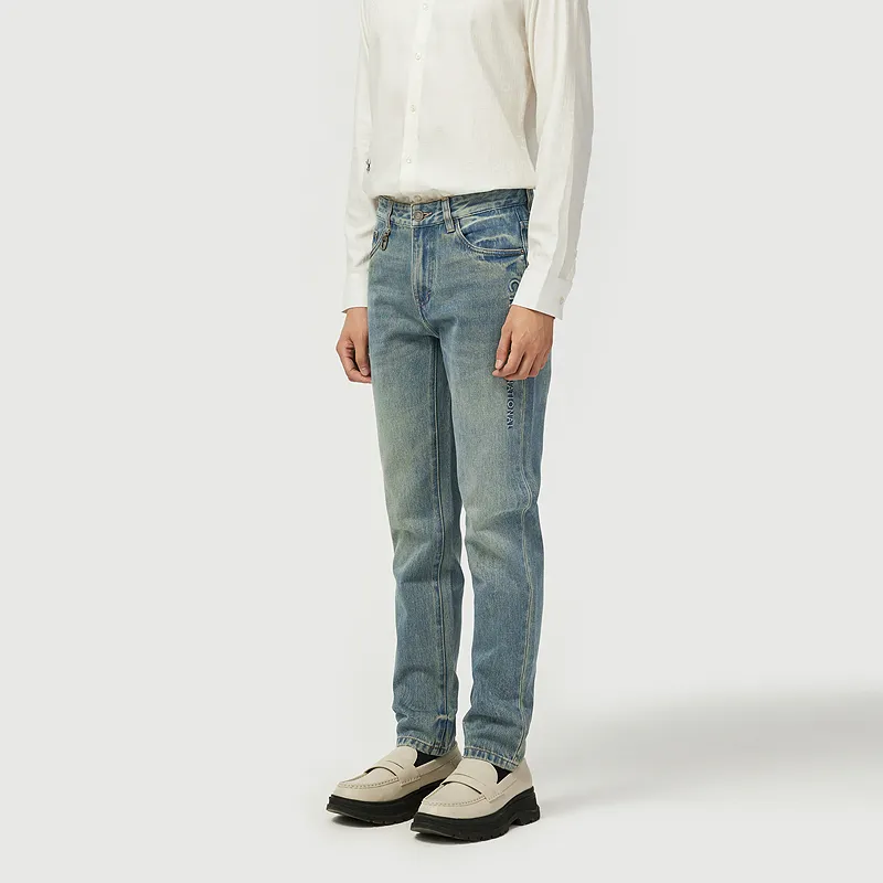 C'N'C New Order & Classics Series Fall Winter Washable Jeans Men-3