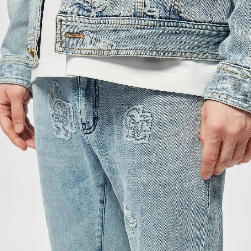 C'N'C Trend Series Jeans Men's Light Blue-6
