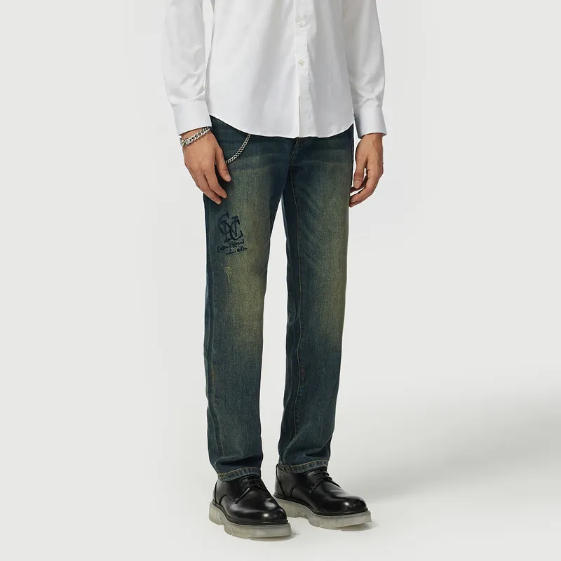 C'N'C Trend Series Jeans Men's Denim Blue-4