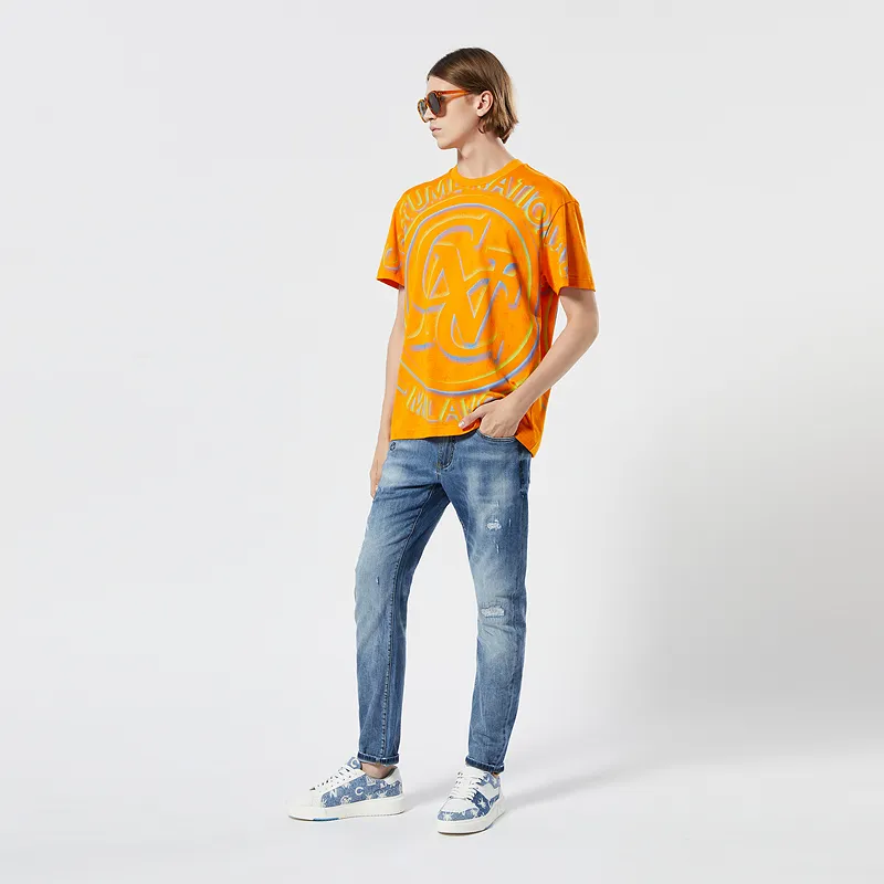 C'N'C Smudge & Distortion Series T Shirts Men-7