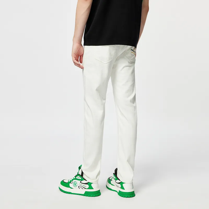 C'N'C Rhythm Party Series Jeans Men White-5