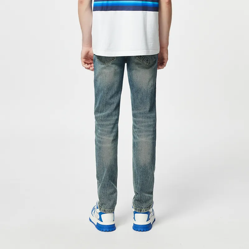C'N'C Rhythm Party Series Jeans Men's Denim Blue-5