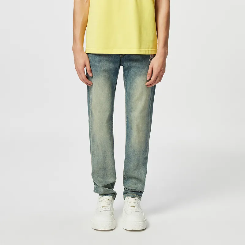 C'N'C Rhythm Party Series Jeans Men's Denim Blue-2