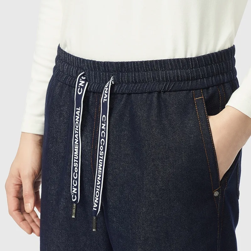 C'N'C Rhythm Party Series Washable Jeans Men's Denim Blue-5