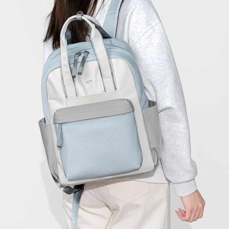 LEFF Fabric Backpack Large Size Women's Milk Tea Apricot-26