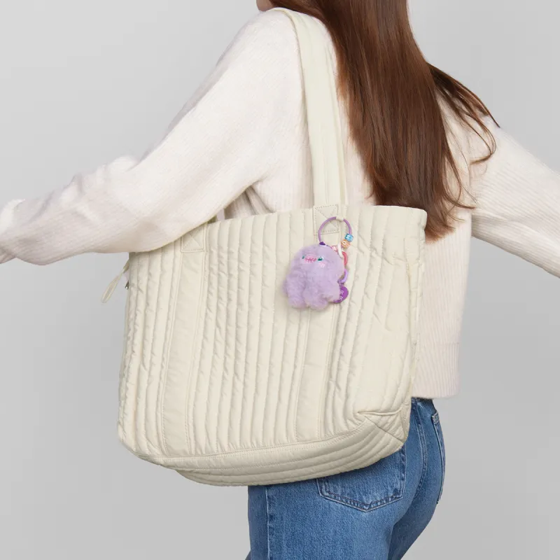 LEFF Fabric Shoulder Bag Tote Large Size Women's Multicolor-2