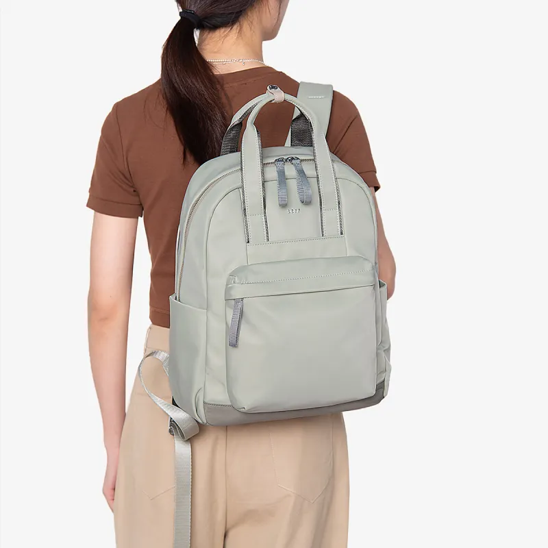 LEFF Fabric Backpack Large Size Women's Milk Tea Apricot-16