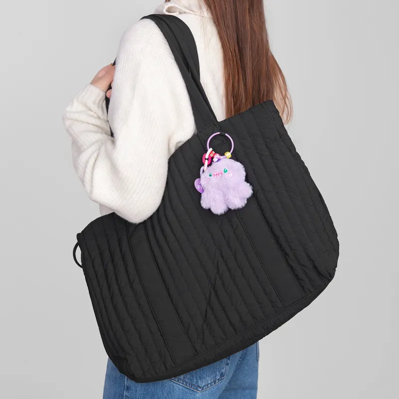 LEFF Fabric Shoulder Bag Tote Large Size Women's Multicolor-5