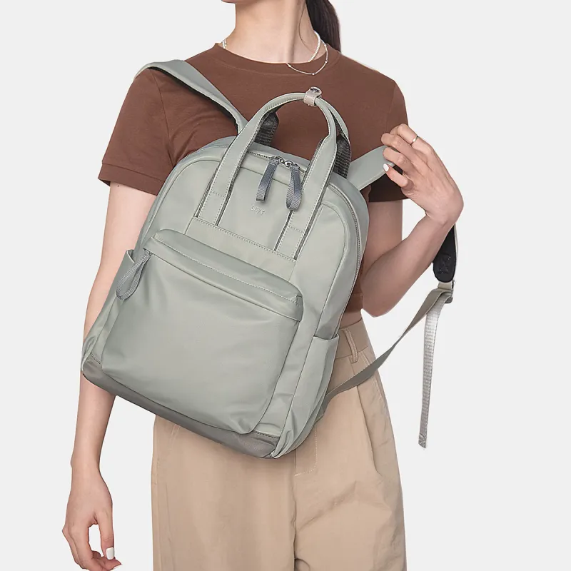 LEFF Fabric Backpack Large Size Women's Milk Tea Apricot-18