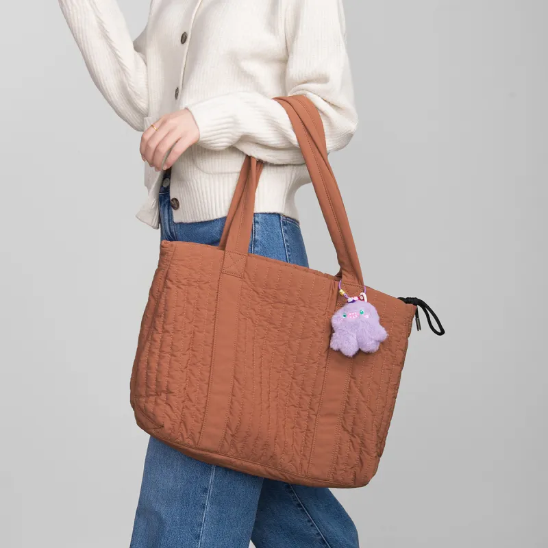 LEFF Fabric Shoulder Bag Tote Large Size Women's Multicolor-10