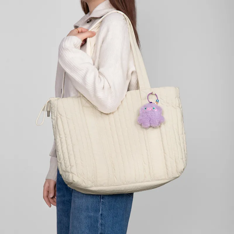 LEFF Fabric Shoulder Bag Tote Large Size Women's Multicolor-1
