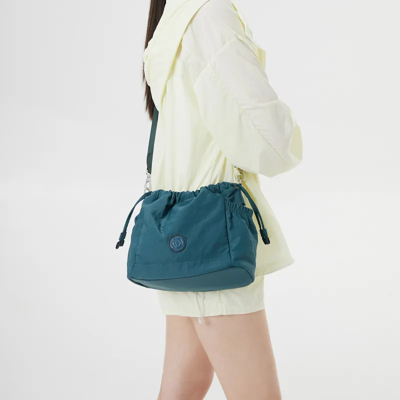 LEFF Recycled Material Crossbody Bag Regular Women's Denim Blue/Chestnut Brown/Lake Blue/Classic Black/White Hat Gray-7