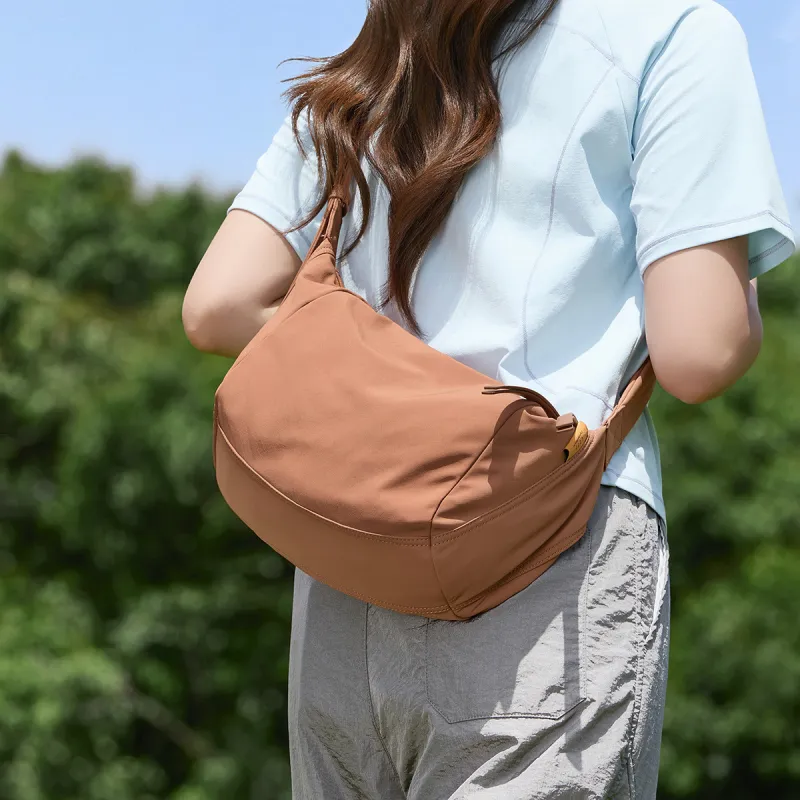 LEFF Fabric Crossbody Bag, Shoulder Bag Regular Unisex Khaki Liquorice Yellow Mist Gray Blue Red Brown-14