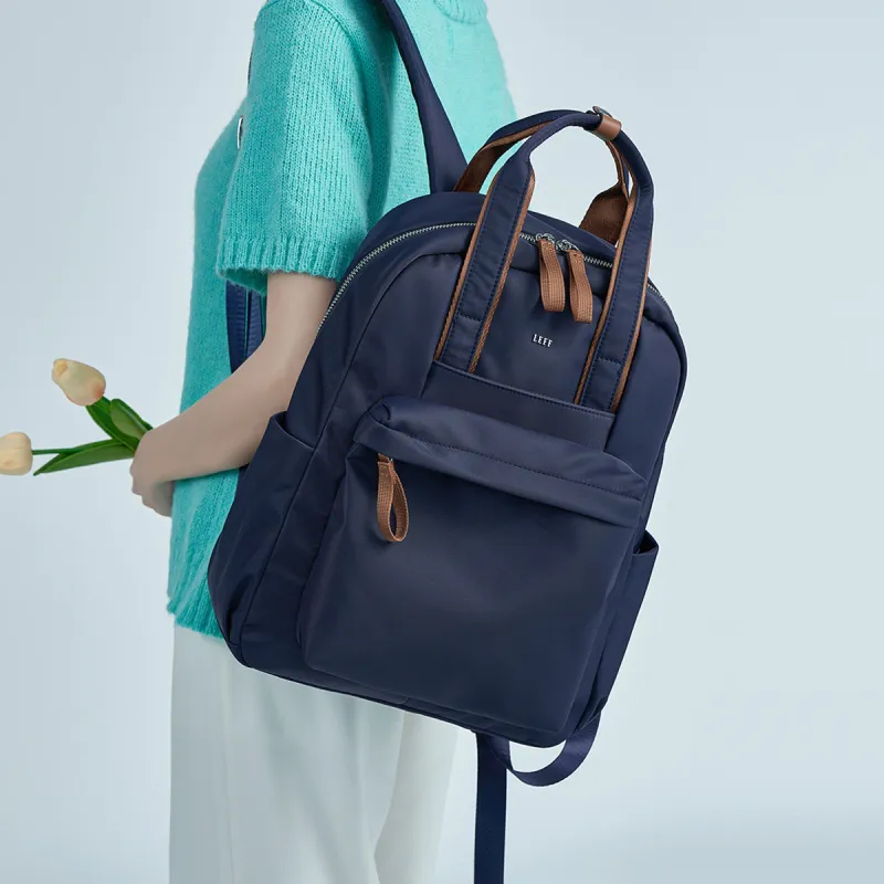 LEFF Fabric Backpack Large Size Women's Milk Tea Apricot-22