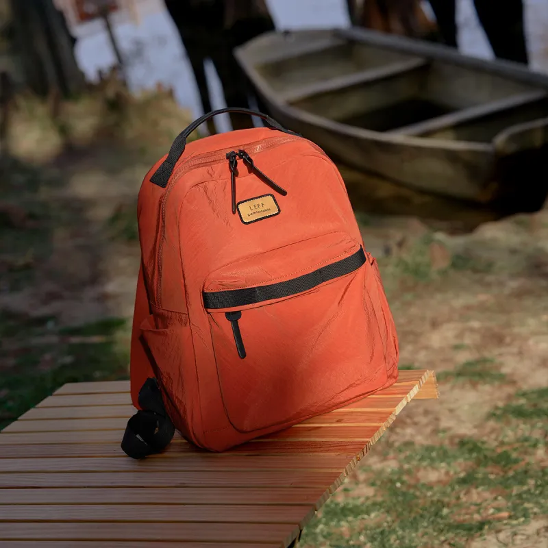 LEFF Fabric Backpack Regular Unisex Orange Juice Red/Space Gray/Sapphire Blue-2