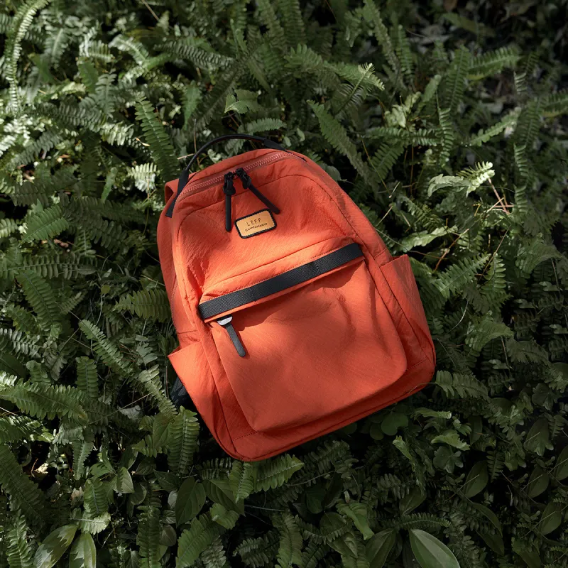 LEFF Fabric Backpack Regular Unisex Orange Juice Red/Space Gray/Sapphire Blue-3
