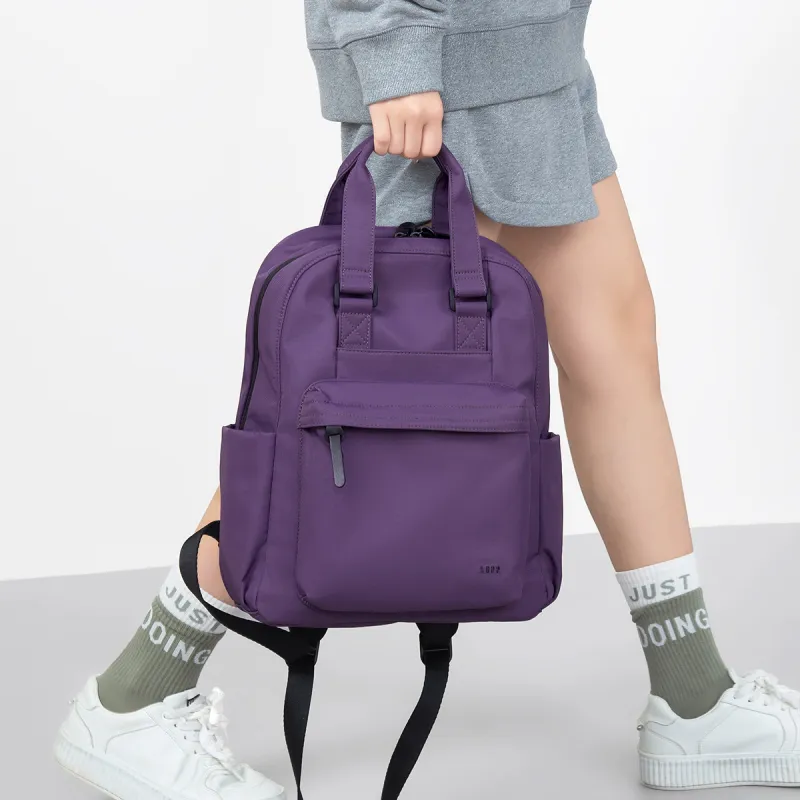 LEFF Fabric Fashion Travel Backpack Large Size Women's Twilight Purple/Stone Gray/Classic Black-3